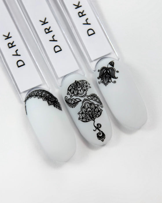 DARK STAMPING POLISH NO. 01 BLACK STICKY, 10 ML