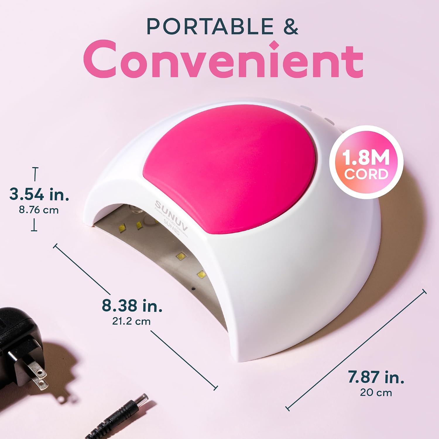 SUNUV UV Light for Gel Nail, Professional UV LED Nail Lamp SUN2C Rose