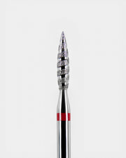 DARK DIAMOND DRILL BIT NO. 124 FLAME TORNADO 2.3 MM (FINE RED)