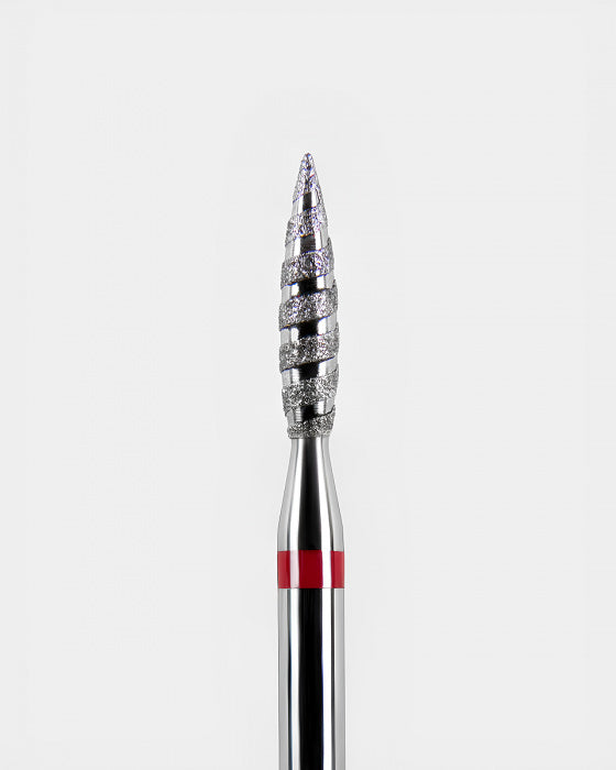 DARK DIAMOND DRILL BIT NO. 124 FLAME TORNADO 2.3 MM (FINE RED)