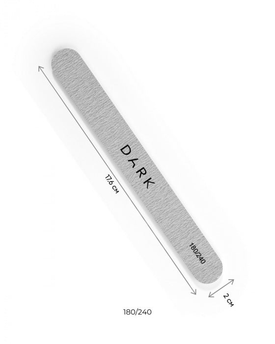 DARK SET OF FILES - OVAL ON FOAM GRAY, 25 PCS (180/240 GRIT)